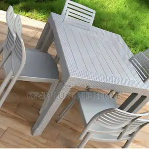 Plastic Table and 4 Chairs