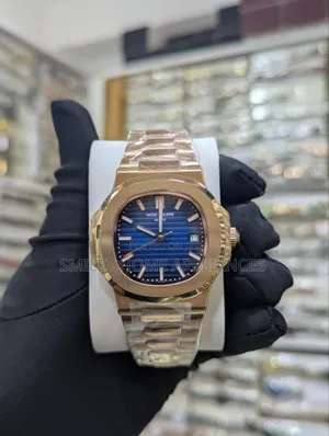 Blue Face Men's Authentic Original Patek Philippe Geneva Classy Watch