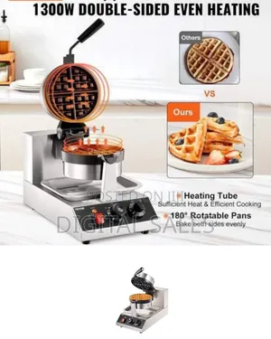 Heavy-duty Single Round Waffle Maker (Commercial Grade)