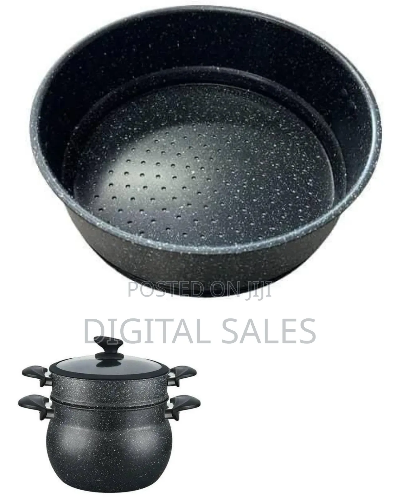 Two-Tier Non-Stick Steamer and Cooking Pot Set