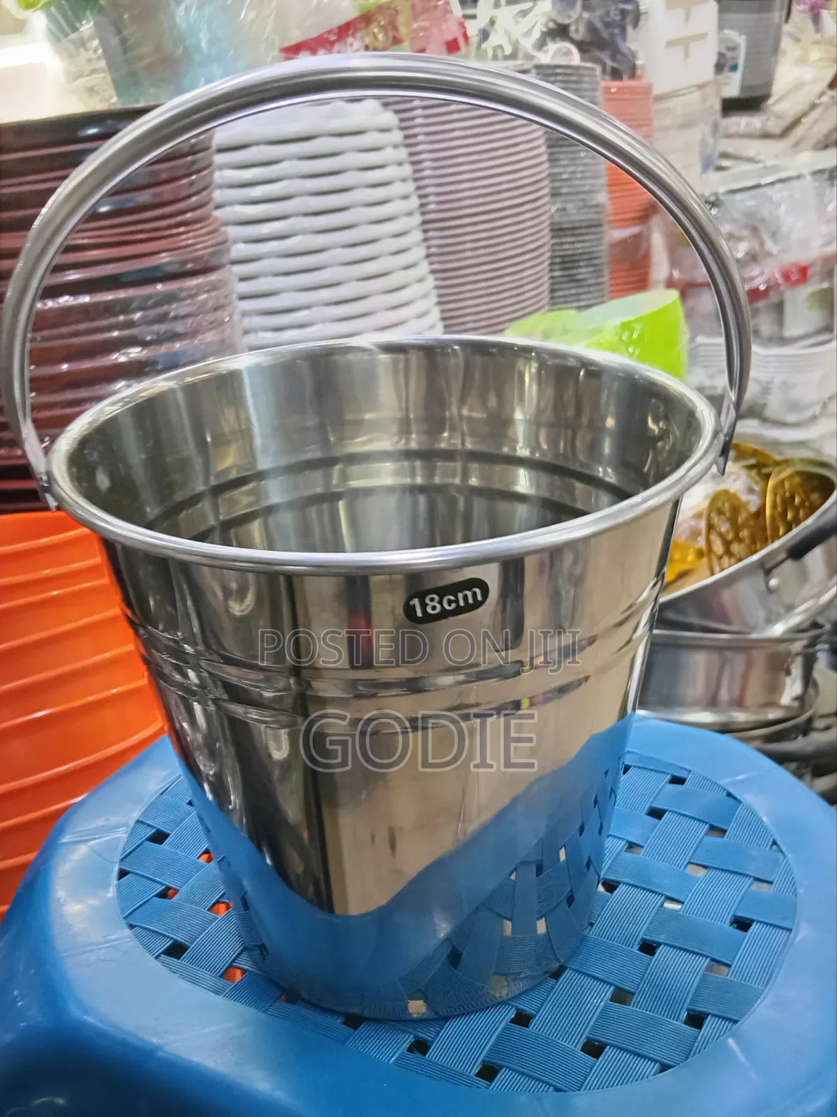 Stainless Steel Ice Bucket 18cm