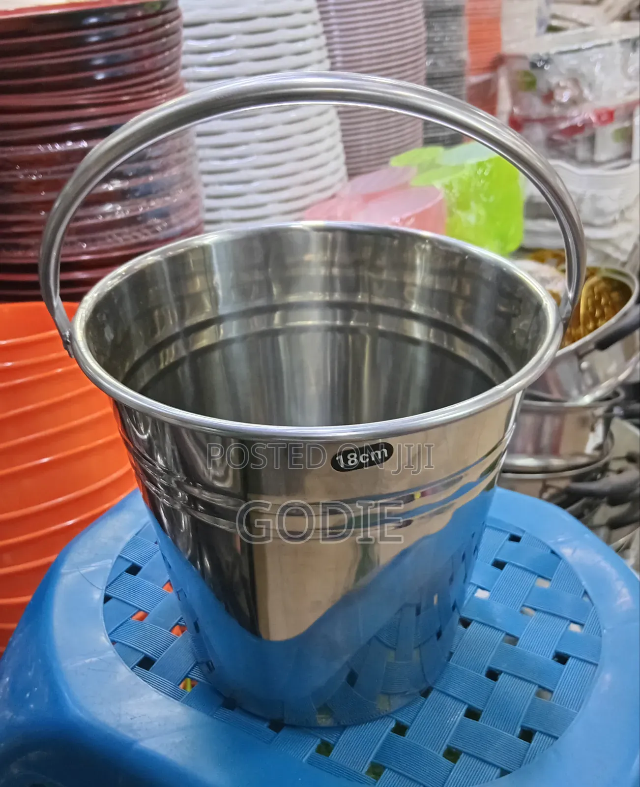 Stainless Steel Ice Bucket 18cm