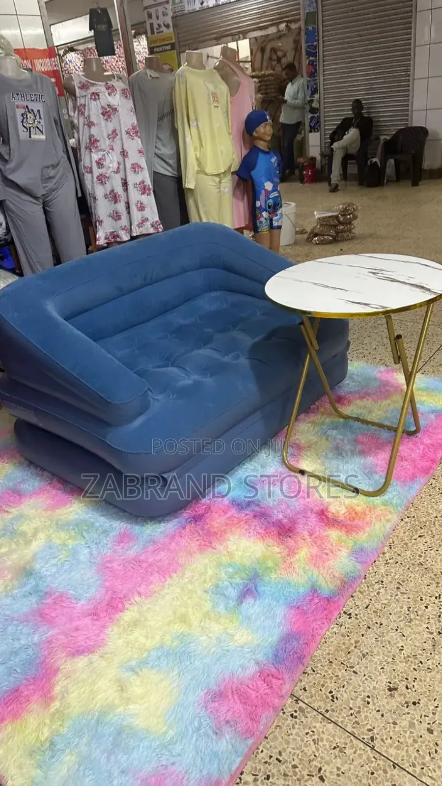 Double Inflatable Sofa Chair-Multicolor