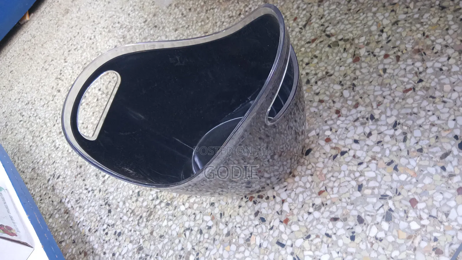 Black Acrylic Ice Bucket or Wine Cooler