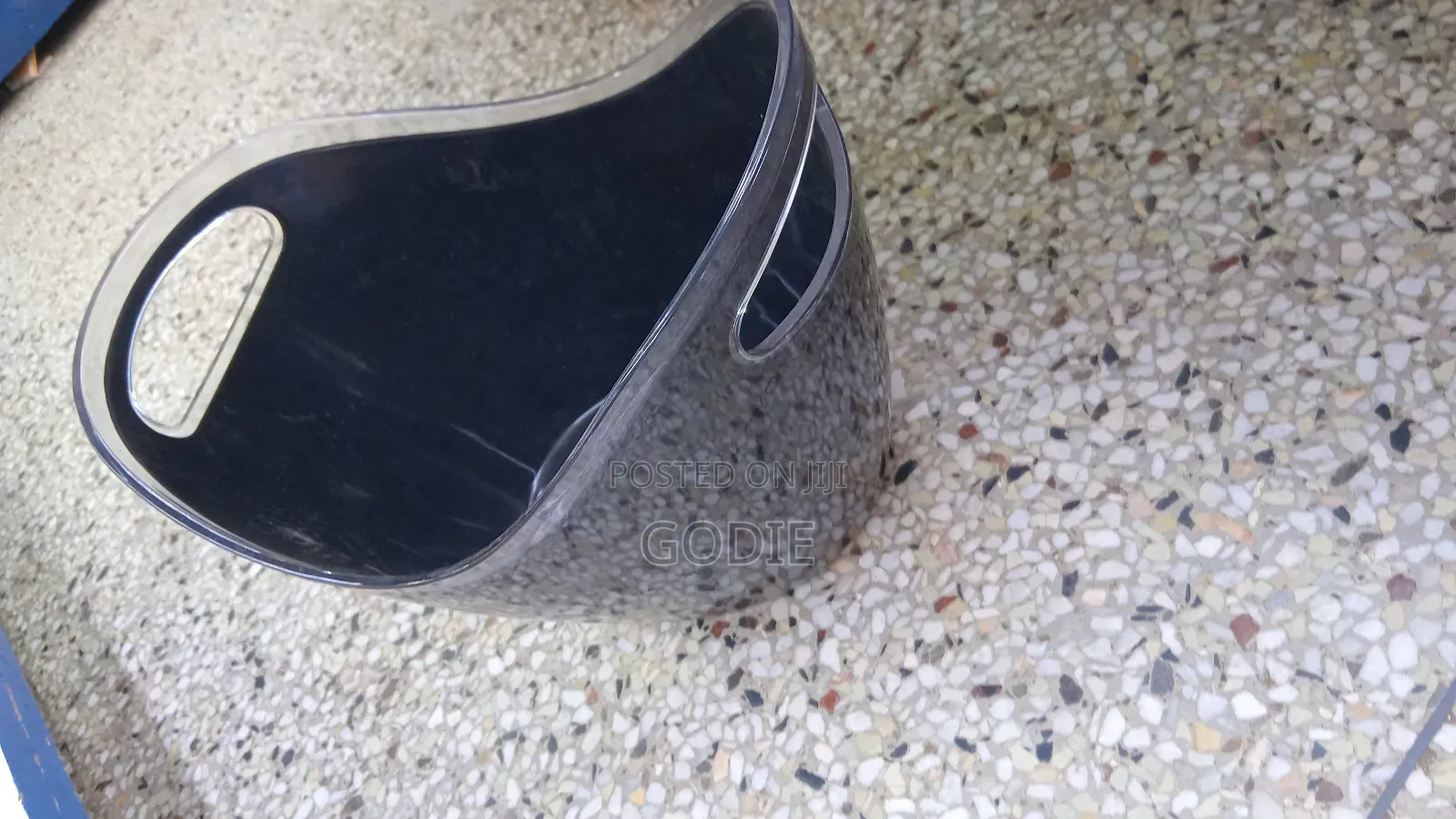 Black Acrylic Ice Bucket or Wine Cooler