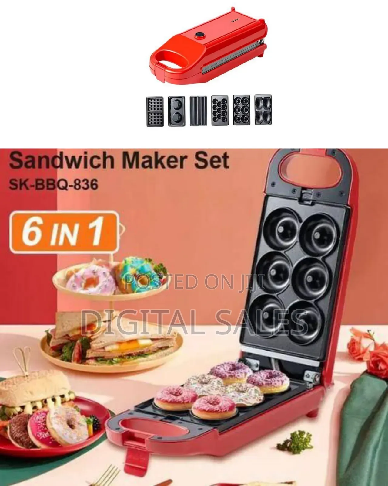 Sokany 6 in 1 Sandwich Breakfast Maker Set