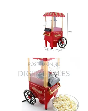 Vintage-Style Tabletop Hot Air Popcorn Maker - Multicolor
