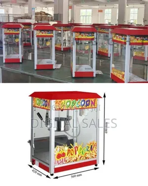 Commercial Electric Popcorn Machine - Transparent