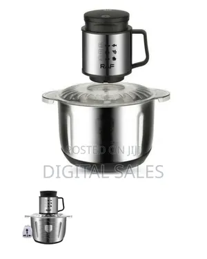 Raf Multi-Function Electric Food Chopper With Stainless Steel Bowl