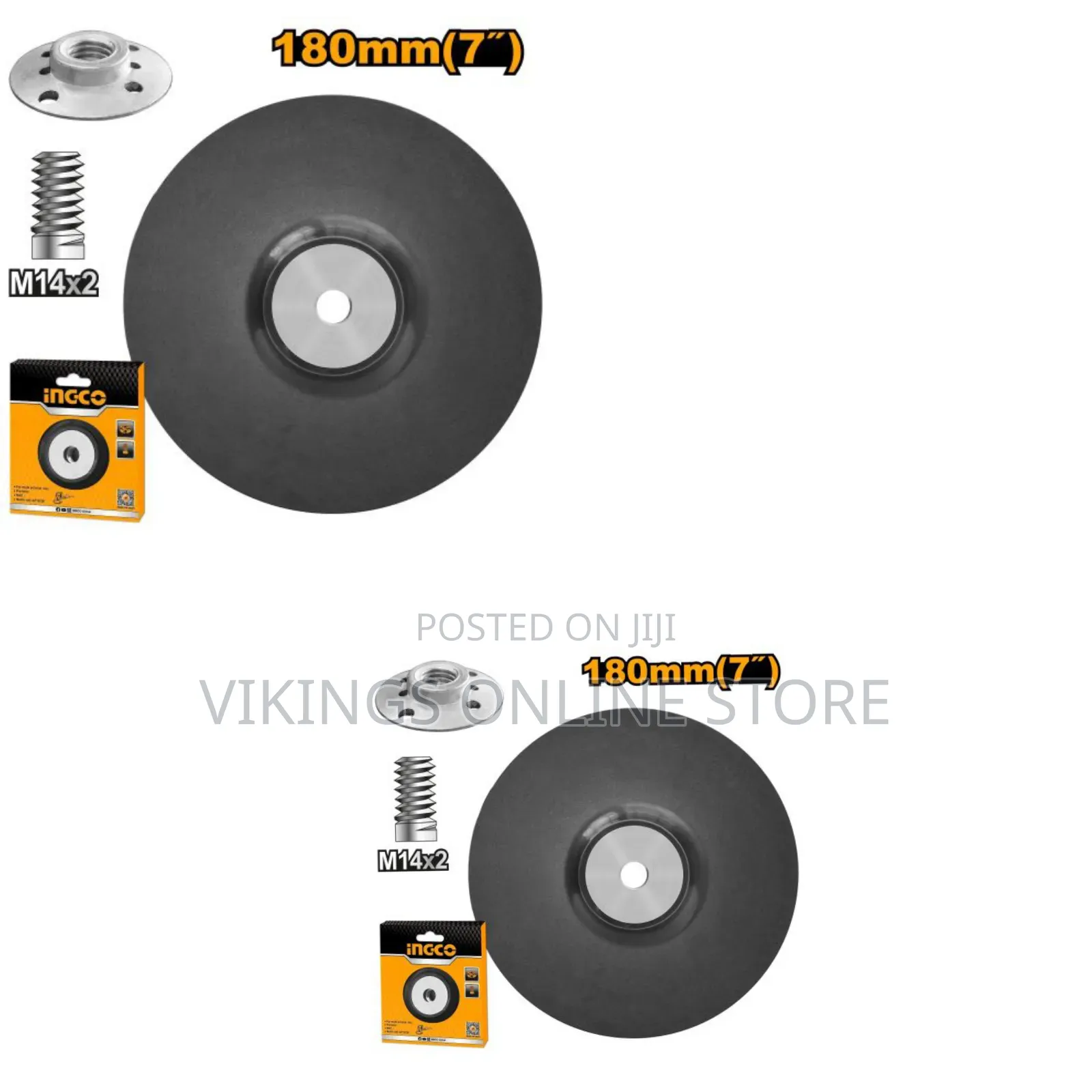 Ingco App - Polishing Pad With Flange - Orange