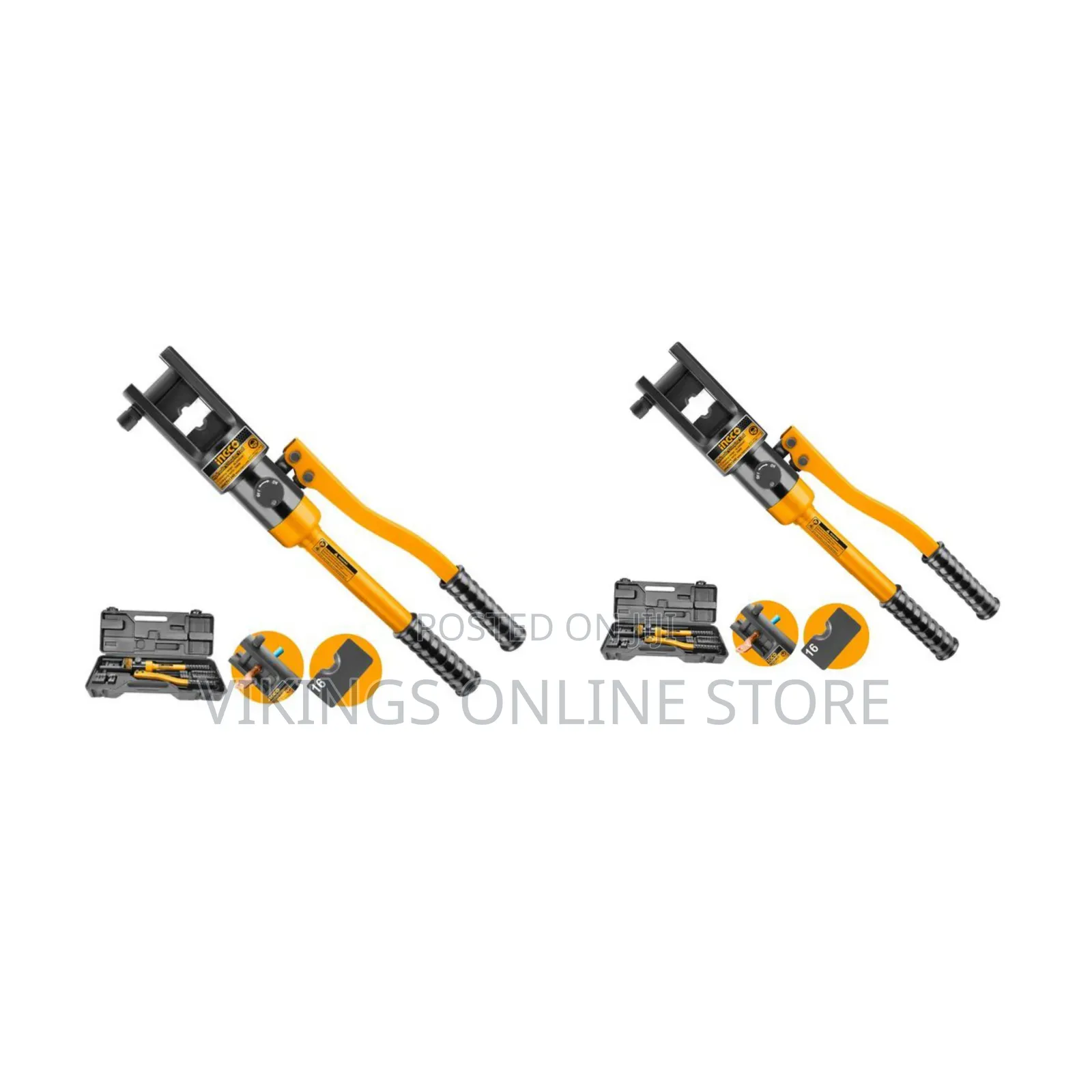 Ingco Hhct01240 - Hydraulic Crimping Tool - Orange