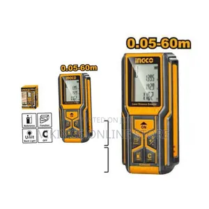 Ingco Laser Distance Detector Hldd0608 - Black/Orange