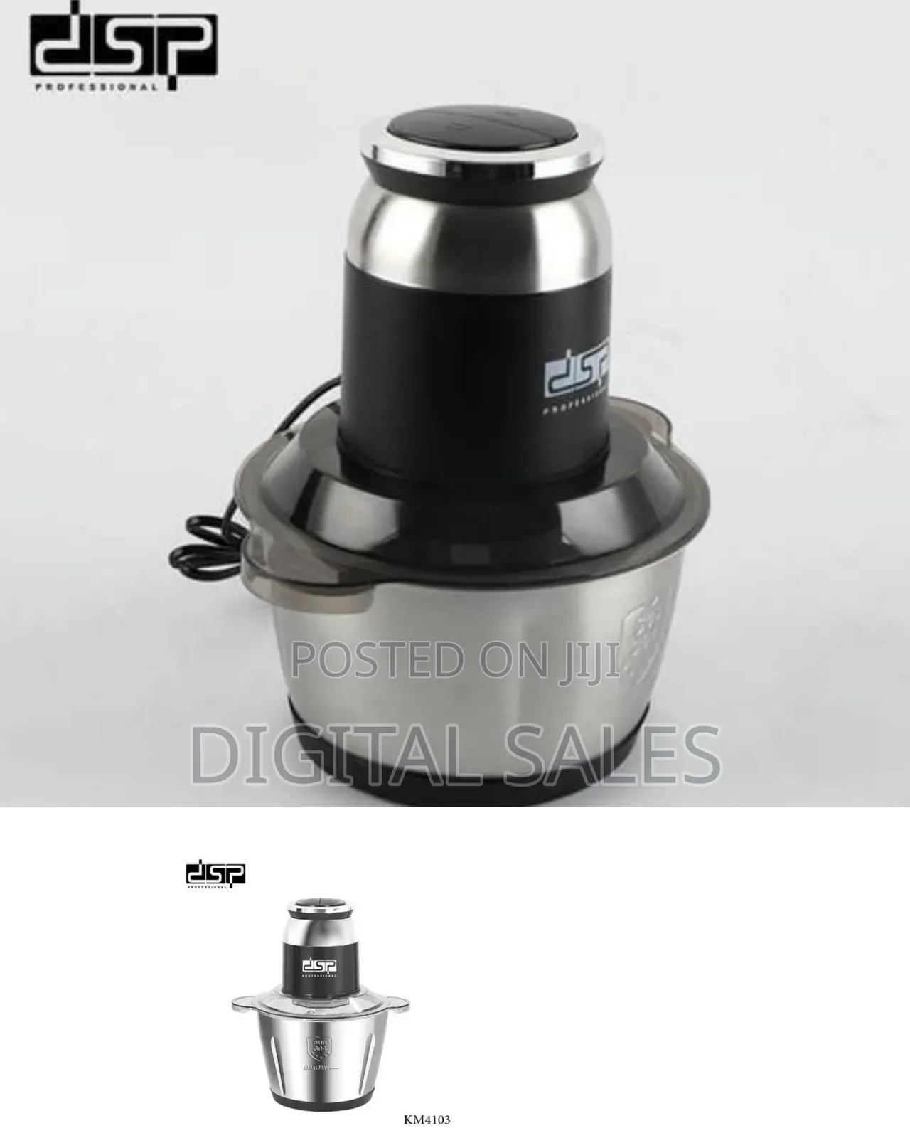 DSP Professional Electric Food Chopper and Meat Grinder - Multicolor##
