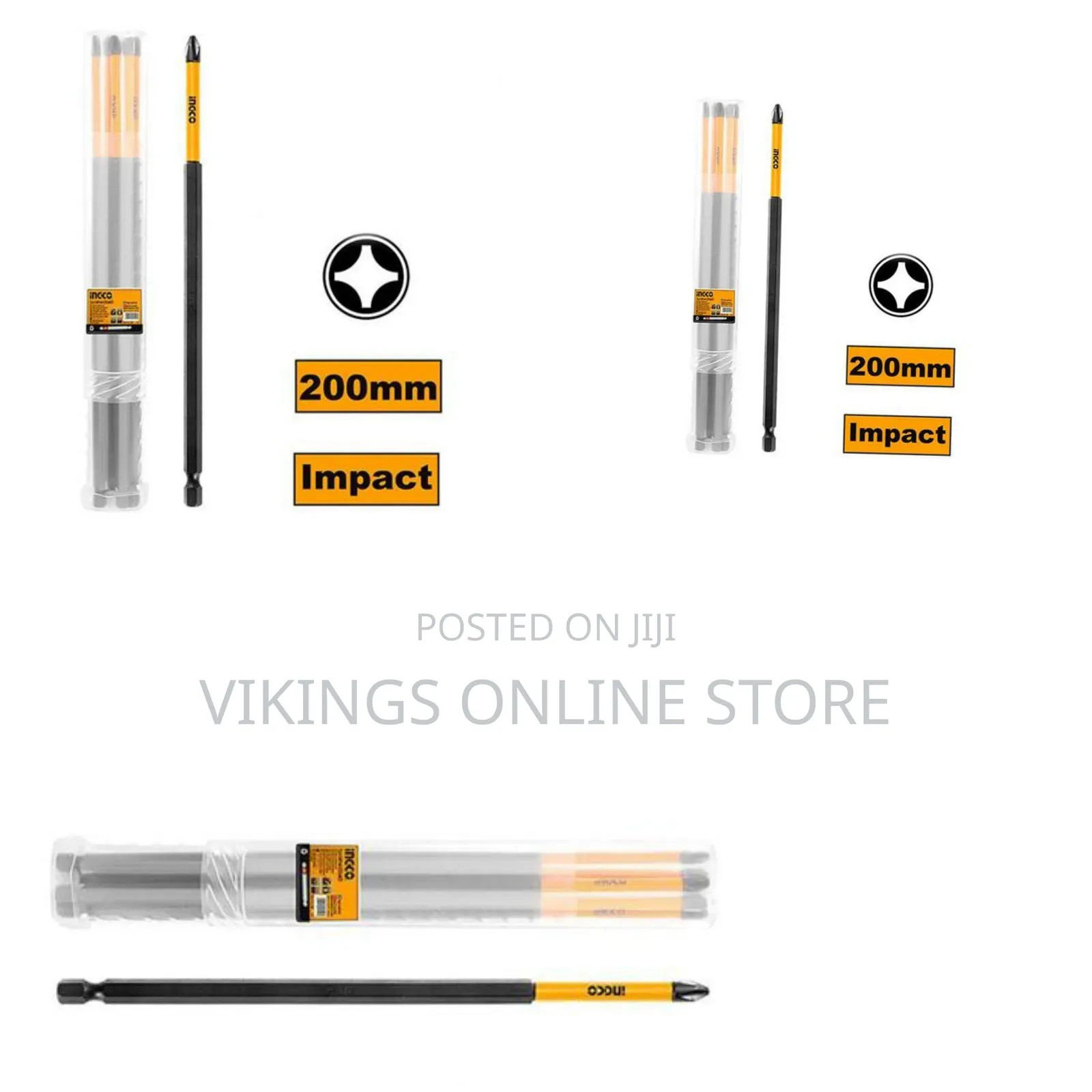 Ingco Sdbim11ph283 - Impact Screwdriver Bits - Orange