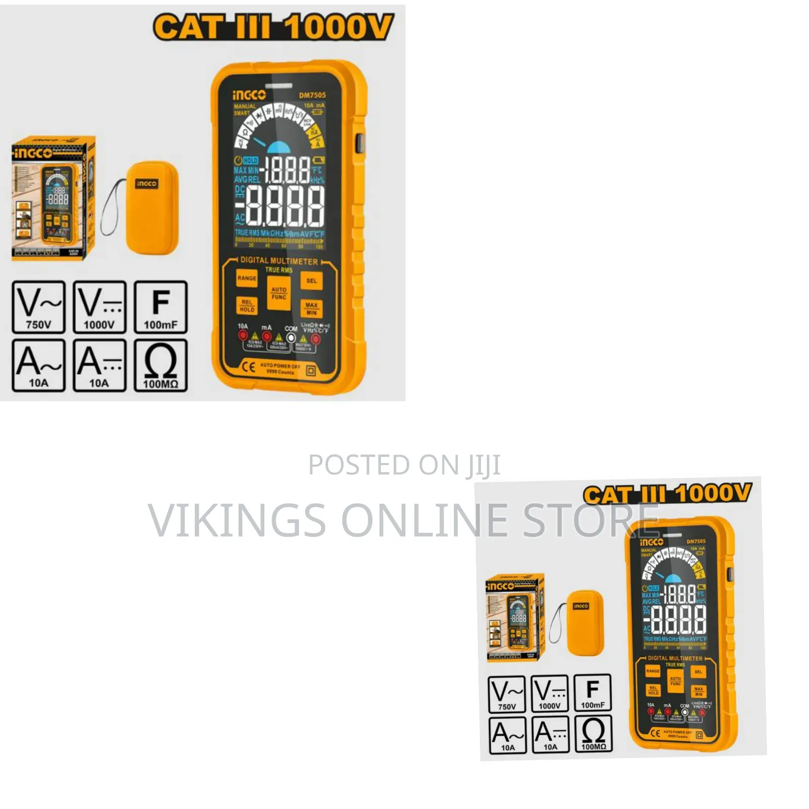 Ingco Dm7505 - Digital Multimeter - Orange