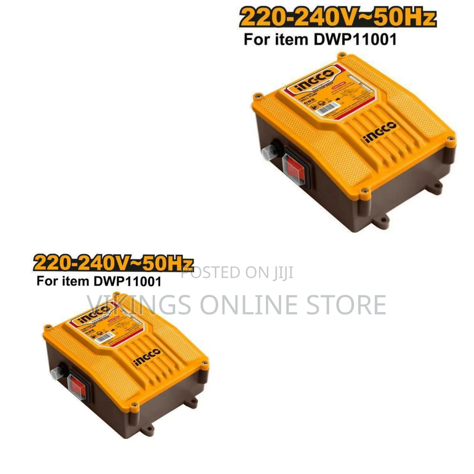 Ingco Dwp11001-Sb - Control Box for Deep Well Pump - Orange