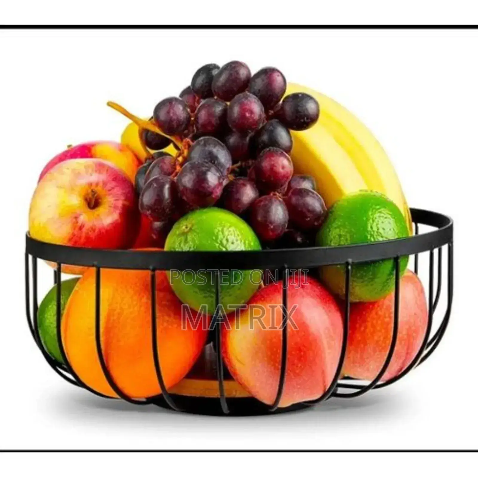 Fruit Basket With Wood Base