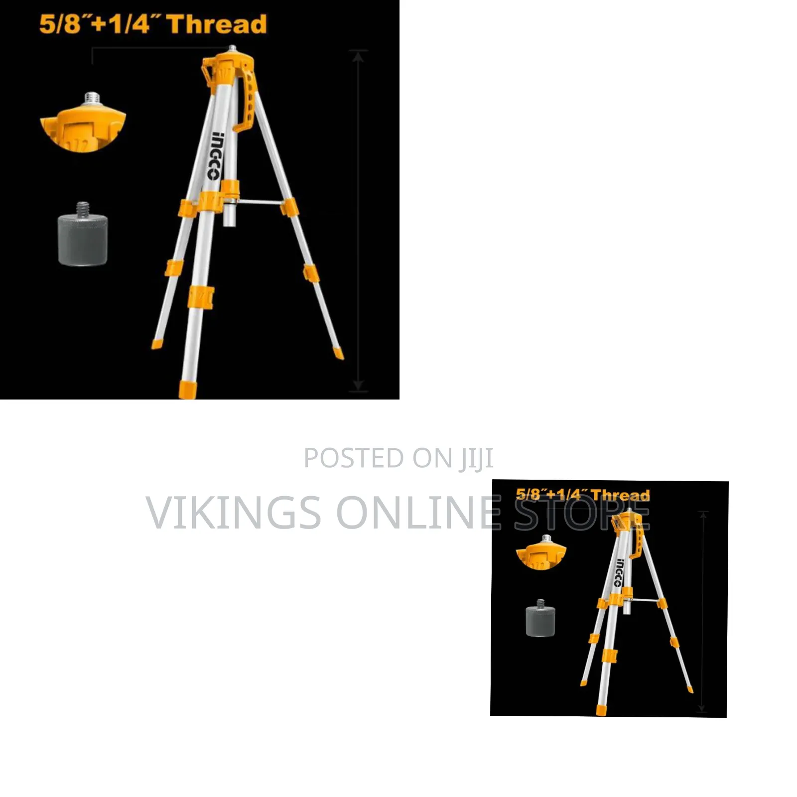 Ingco Aluminium Tripod Stand for Laser Levels