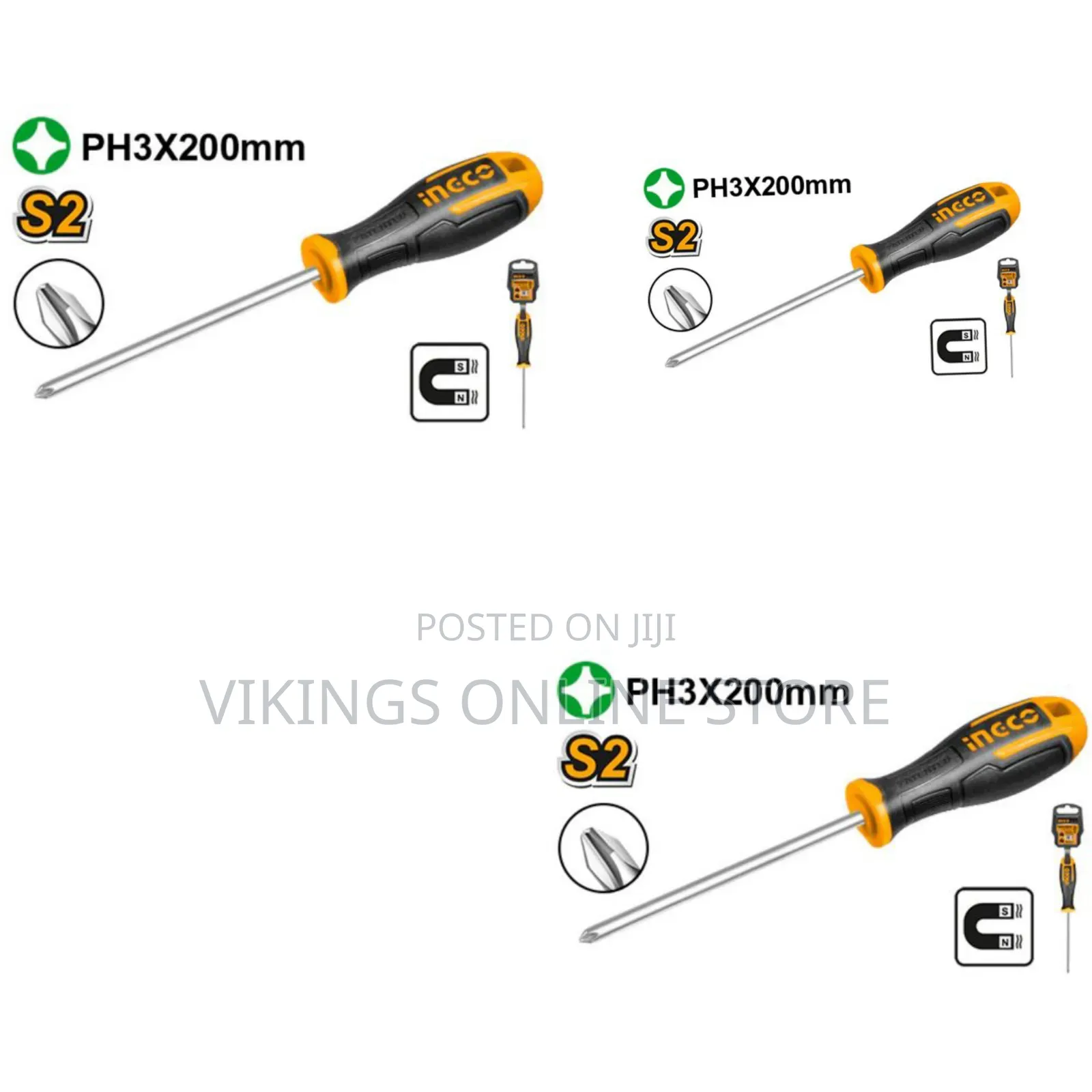 Ingco Hs68ph3200 - Phillips Screwdriver - Orange