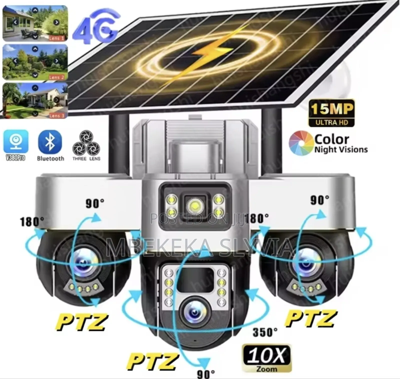 3 PTZ 10x Zoom Max Ultra Hd Security Camera 4g