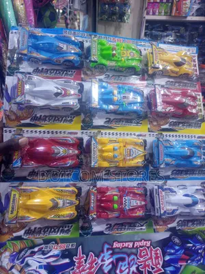 Pack of Plastic Toy Race Cars,