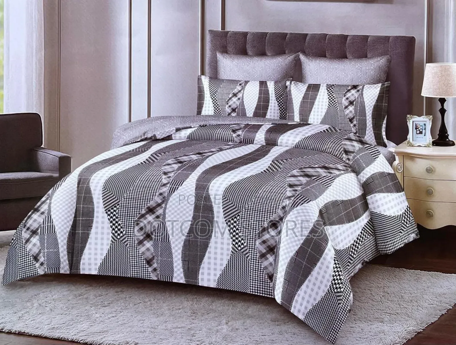 Floral-Patterned Duvet Set
