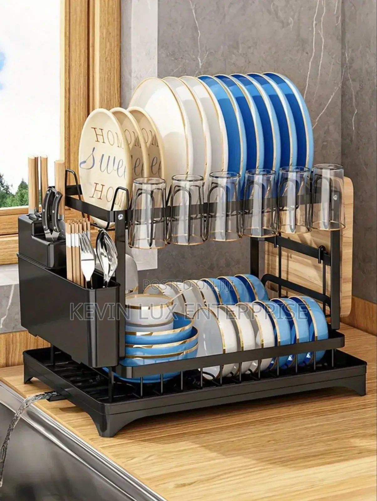 Dish Drainer Rack Double