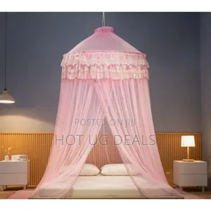 6*6 Super Round Luxurious Mosquito Net- Pink