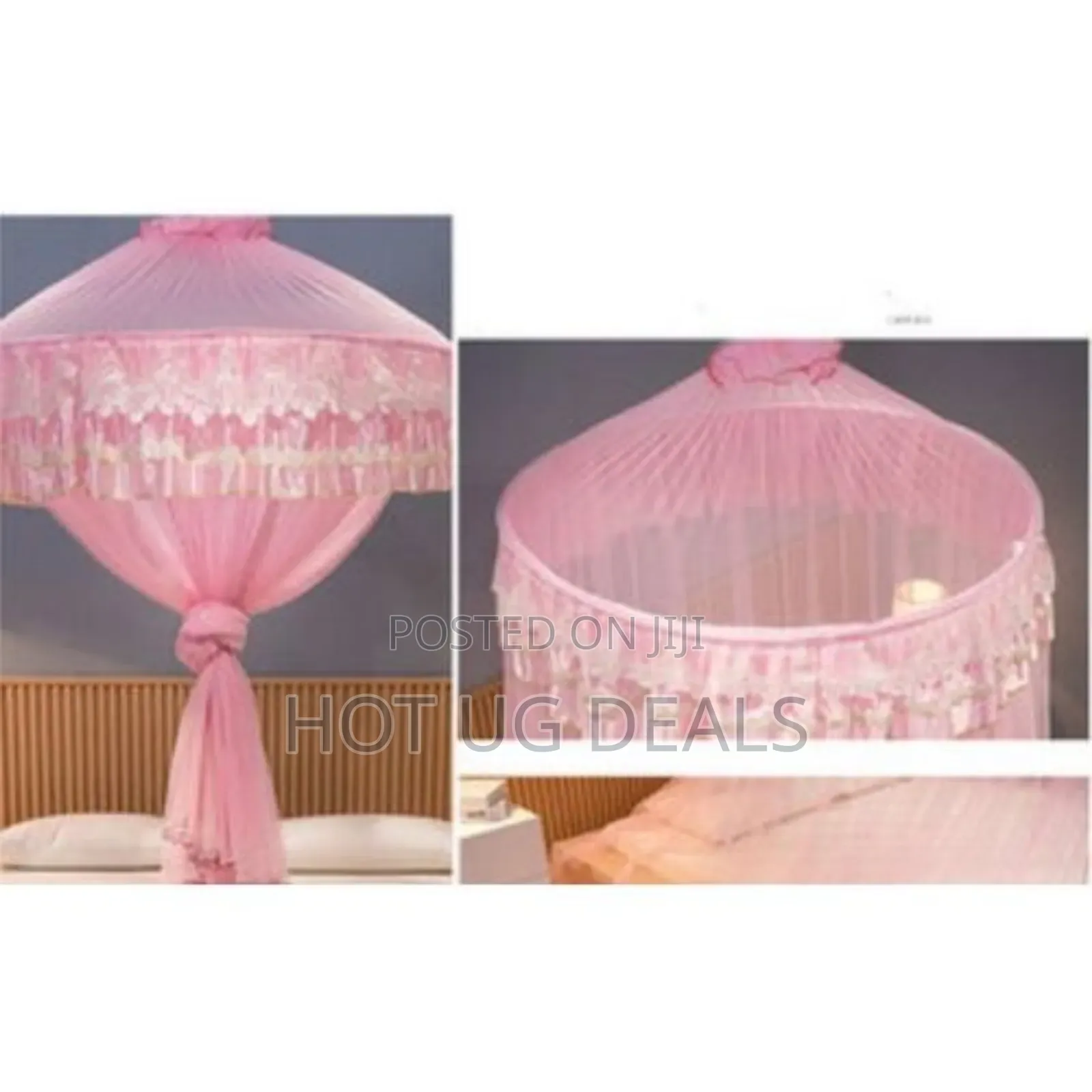 6*6 Super Round Luxurious Mosquito Net- Pink