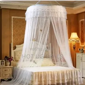 6*6 Super Round Luxurious Mosquito Net- White