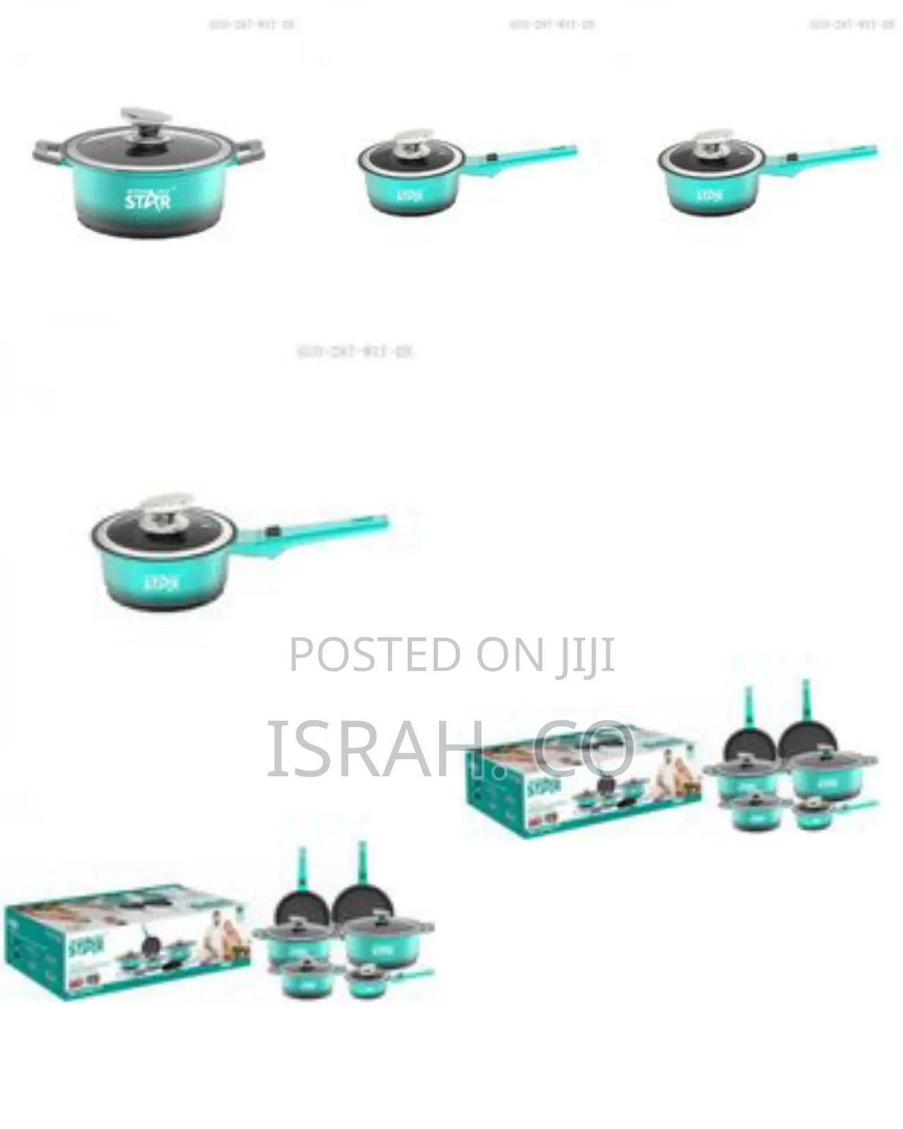 Winningstar Non-Stick Saucepans Cookware Set With Milk Pan Soup Pot