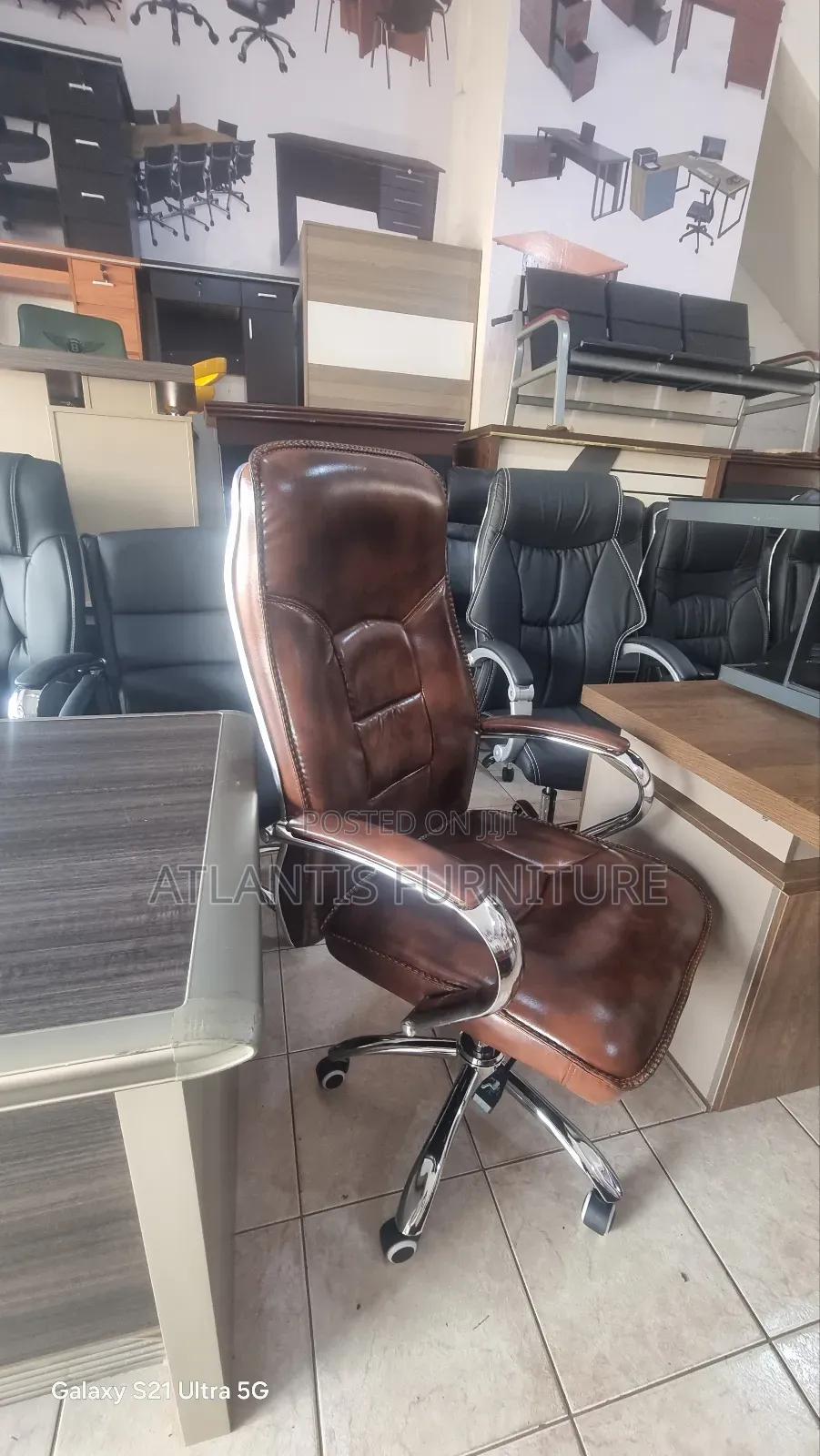 Brown High Back Office Chairs