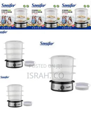 Sonifer Electric Food Steamer For Cooking, 3 Tiers Vegetable Steamer