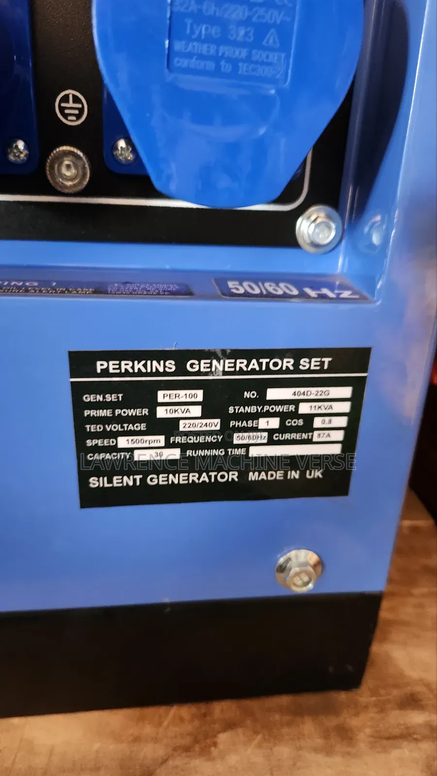 Single Phase Diesel Generator 10kva Perkins