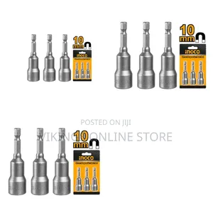 Ingco Amn1031 - 3 PCS Magnetic Nut Set - Silver