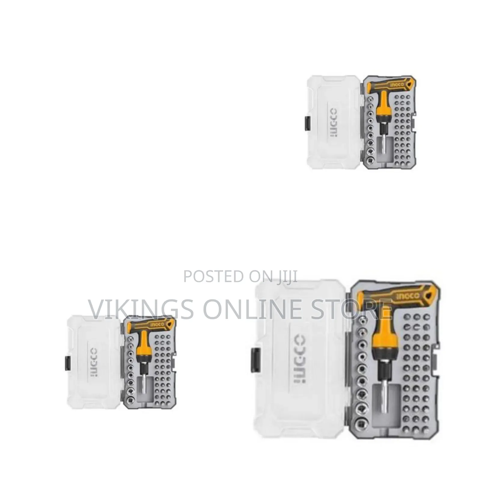 Ingco Hksdb0478 47 PCS Handle Wrench Screwdriver Set – Orange, Silver