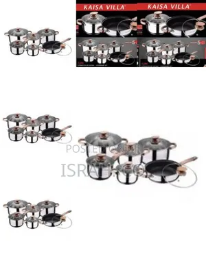 Kaisa Villa 12 Pieces Flash Heavy Stainless Steel Saucepans/Cookwar