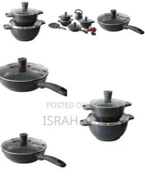 Die Cast Cookware Set 21pcs Cooking Pots Non-Stick Marble Cookware Set