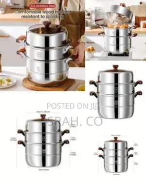 30cm Stainless Steel Three-Layer Soup Pot Steamer.