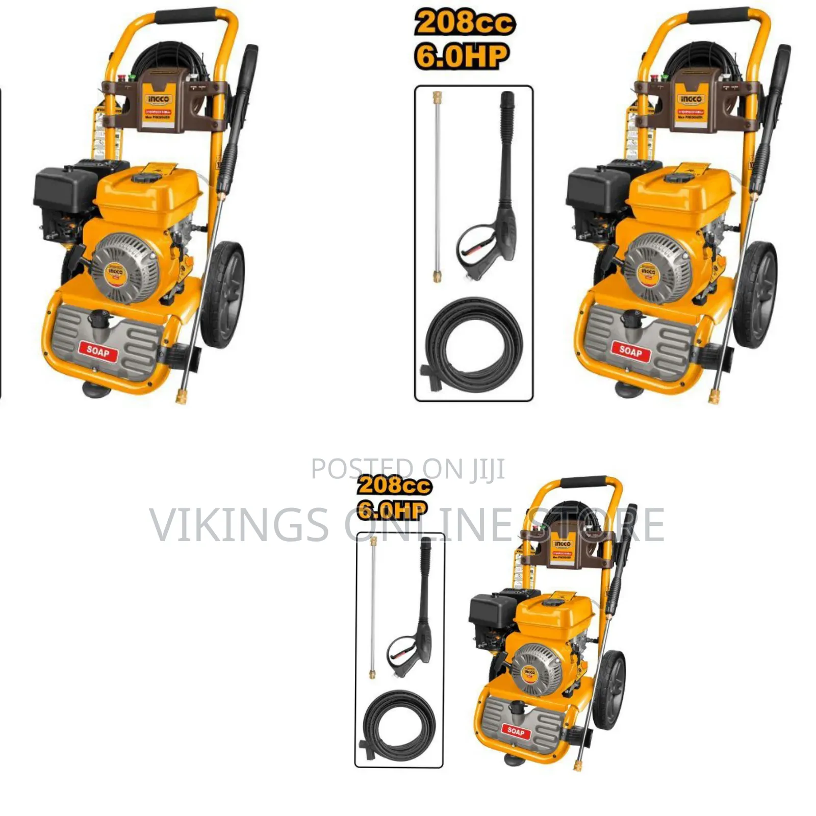 Ingco Ghpw2003 - Gasoline Pressure Washer - Orange