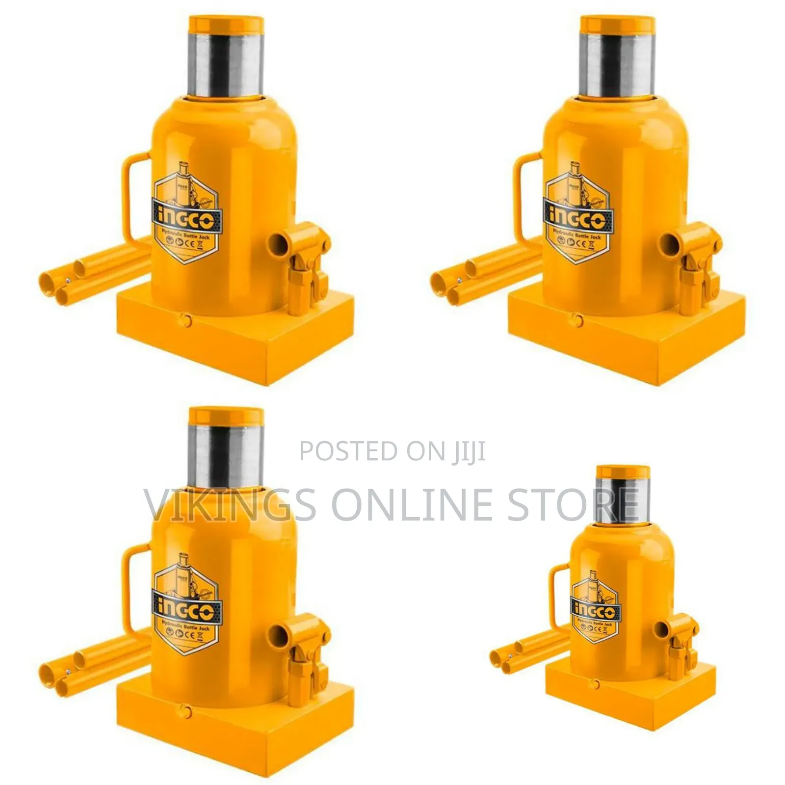 Ingco Hbj5002 - Hydraulic Bottle Jack - Orange