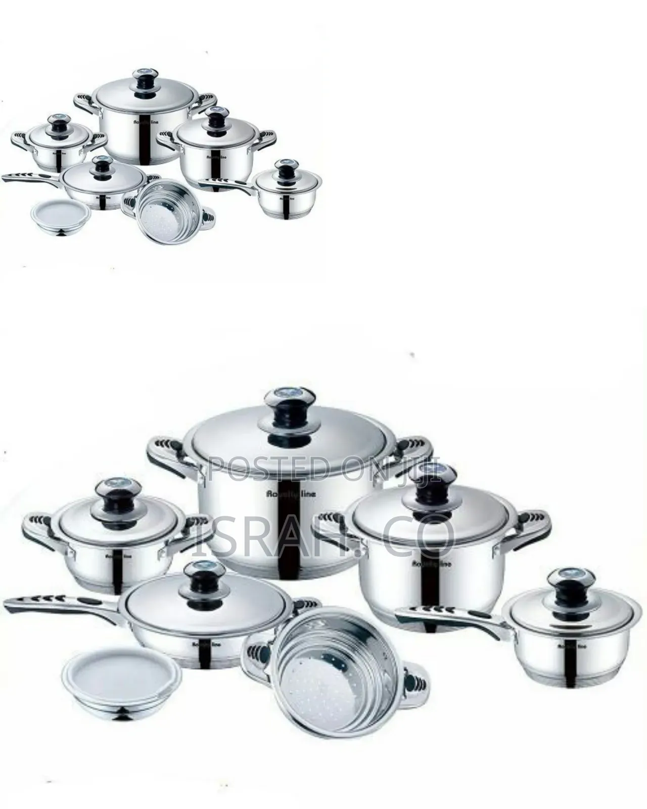 Royality Line 16 Piece Stainless Steel Saucepans Cookware Pots