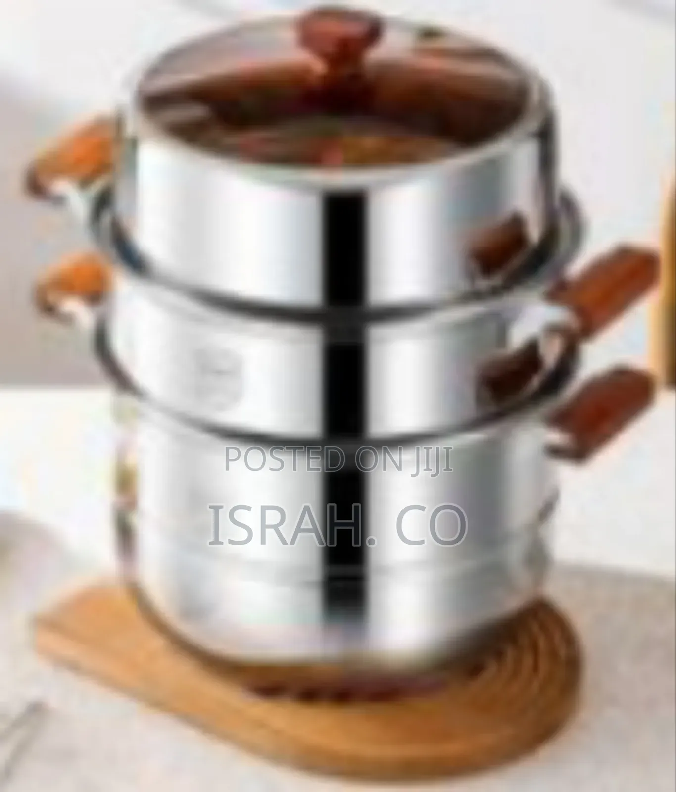32cm Stainless Steel Three-Layer Soup Pot Steamer Dual-Purpose