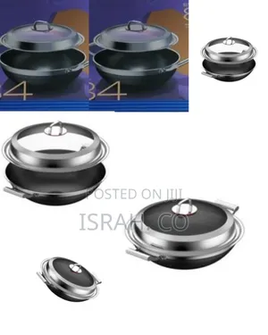 34cm Non-Stick Induction Wok Cookware Saucepan Pot