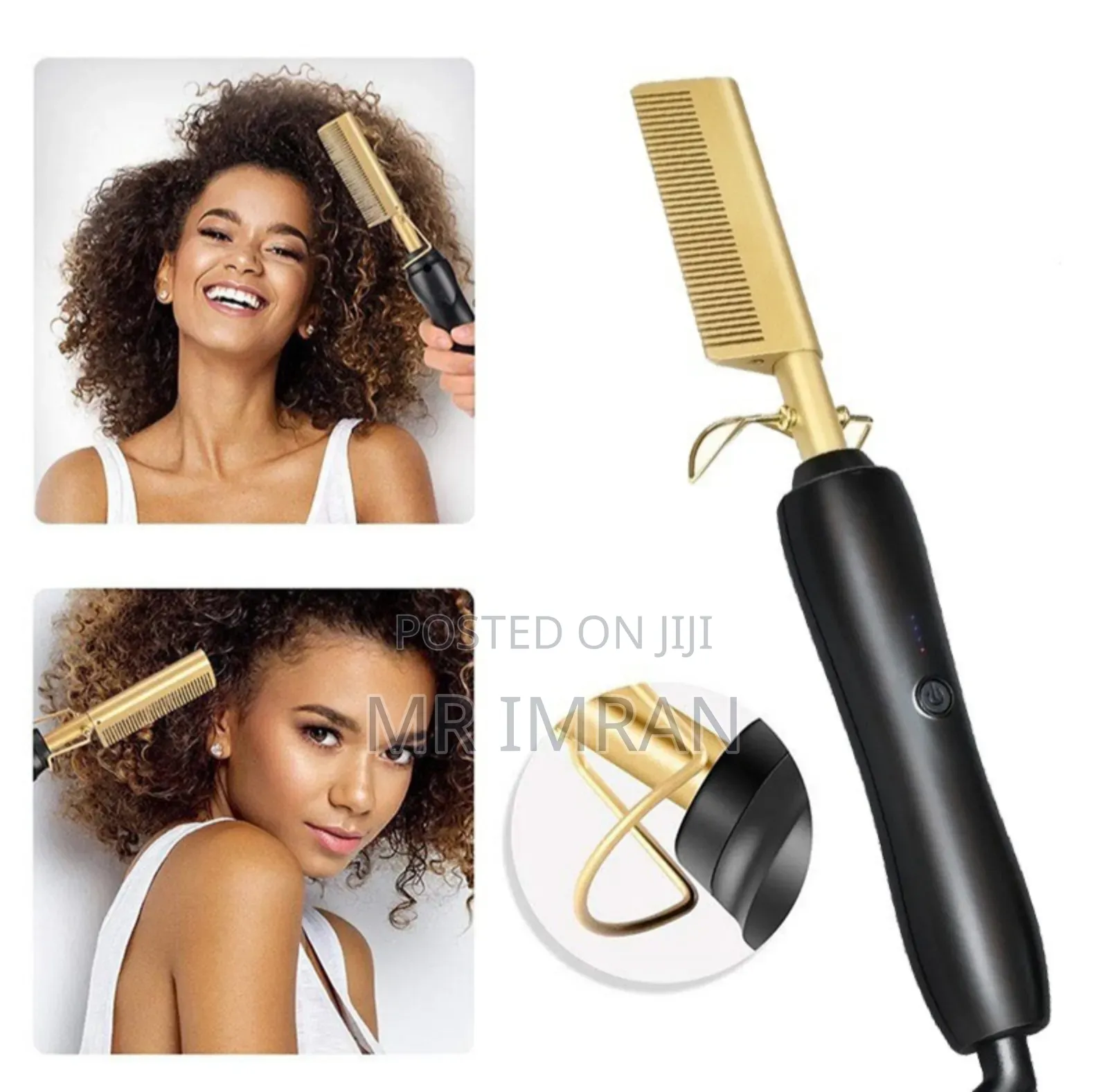 Electric Hot Comb Hair Straightener.