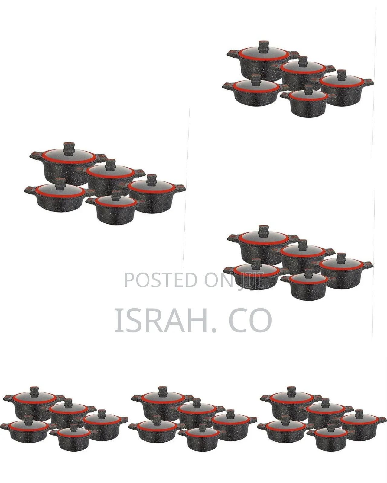 10 PCS Set Ucc Life Heavy Granite Pots Cookware Set Non Stick