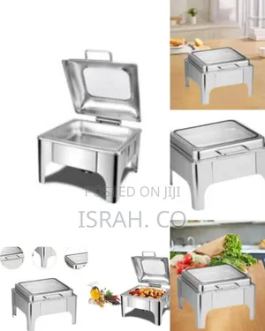 6l Hydraulic Chafing Dish Food Warmers With Frame Water Bowl Tray