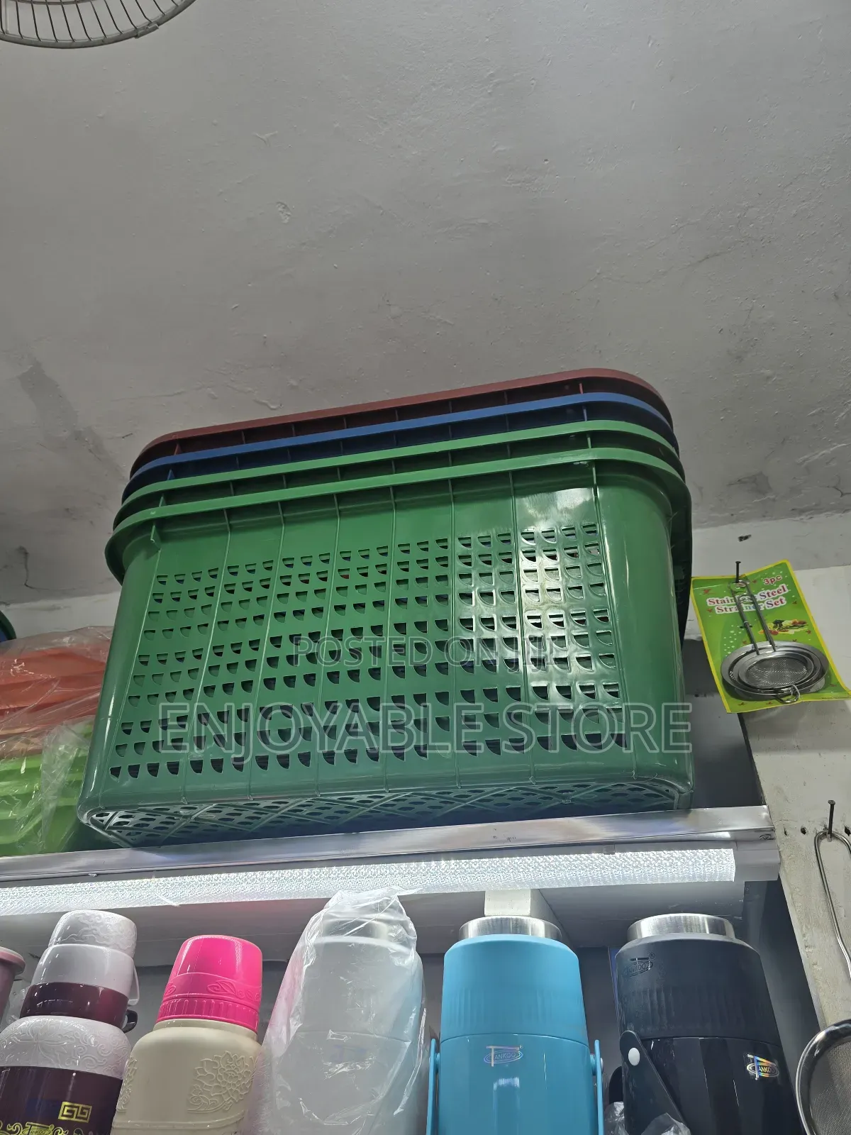 Open Mesh Plastic Baskets Organizer 1pc