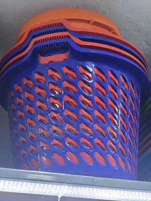 Open Plastic Laundry Basket 1pc