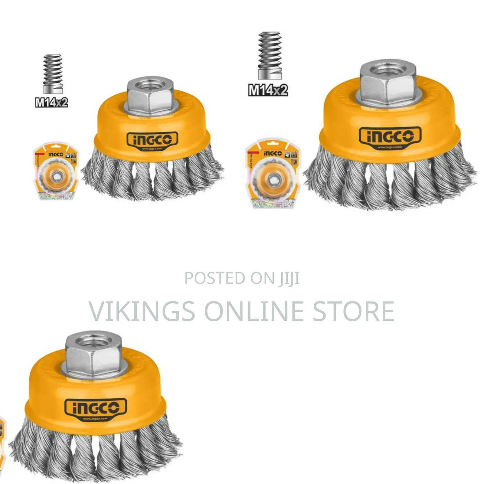 Ingco Wb20751 - Wire Cup Brush - Orange